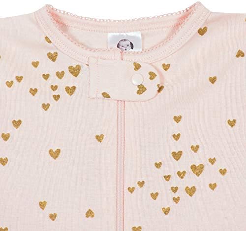 Gerber Baby Girls 2-Pack Footed Pajamas - Snug Safe