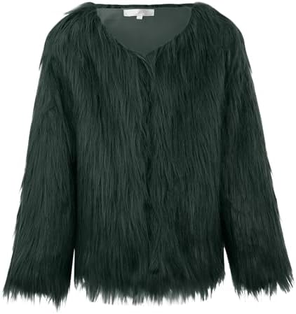 Girls Winter Faux Furry Coats