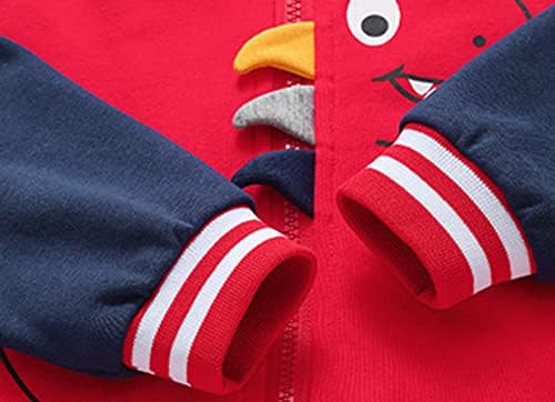 Dinosaur Pattern Toddler Boys Winter Coat Soft Padding Genshin-Inspired Fun