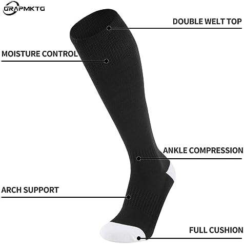 3 Pairs Kids Adults Soccer Football Socks