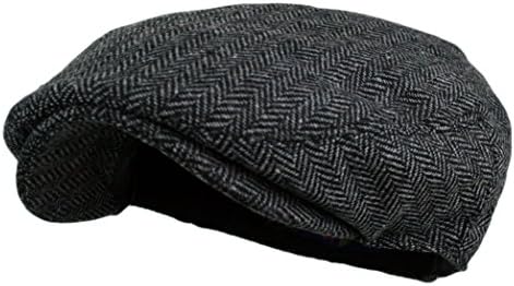 Classic Herringbone Ivy Newsboy Cap