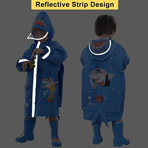 HovkibKids Eco-Friendly Waterproof Rain Jacket for Girls Boys