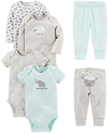 Simple Joys by Carters Unisex-Baby 6-Piece Bodysuits Pants Set
