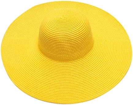 UANGKOU Boys Wide Brim Straw Hat - UV Protection Foldable Comfortable