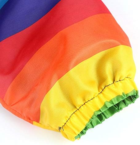 Rainbow Stripe Reversible Windbreaker Coats - Boys Girls 2-6