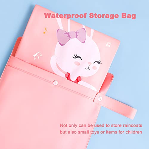 Fewlby Reflective Water-Resistant Rain Jacket for Kids M