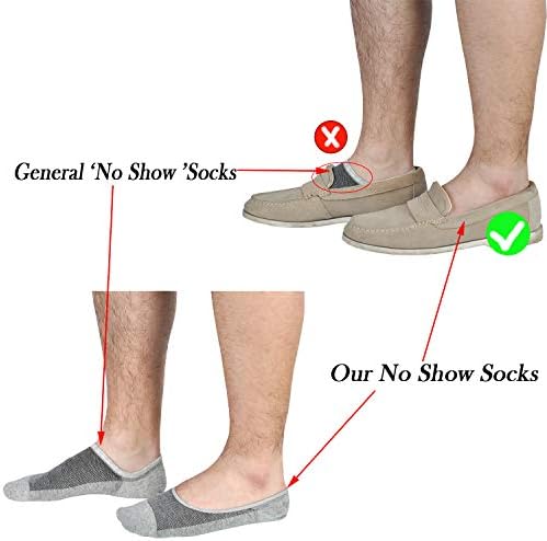 JORMATT No-Show Socks for Men