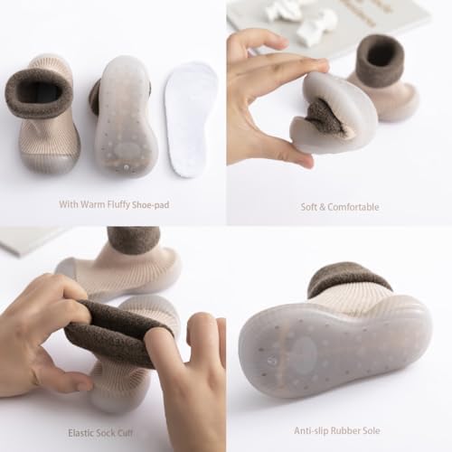 Perfect Warm Baby Sock Shoes for Infants Boys and Girls