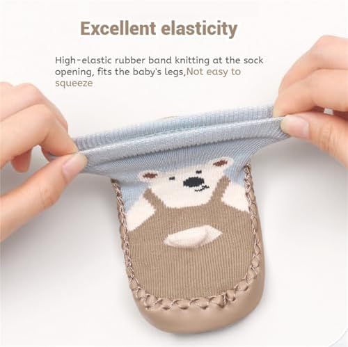 BEHELE Non-Slip Toddler Socks Shoes
