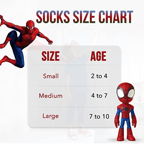 Marvel Spiderman Boys Socks 10-Pack