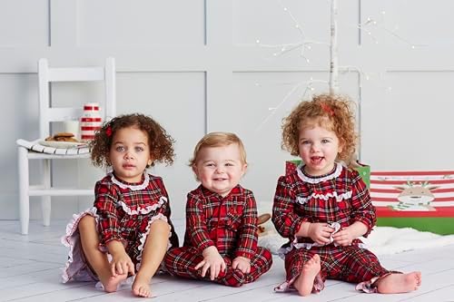 Little Me Christmas Pajamas for Baby Girls 3-10 Months