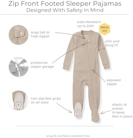 Burts Bees Baby Bee Grips Pajamas