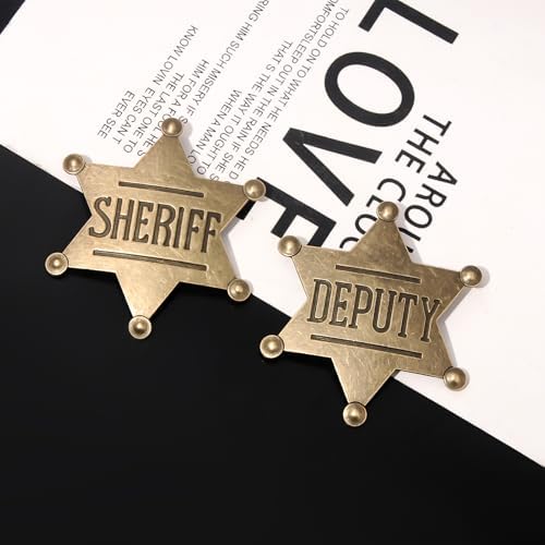 Vintage Sheriff Badge - Western Cop Star Gift