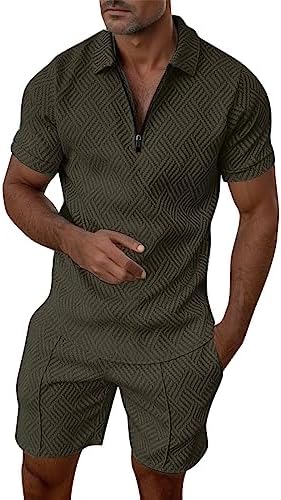 Luxury Mens 2-Piece Outfit - Casual Tracksuits for Summer