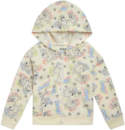 Bluey Cozy Sherpa Zip Up Hoodie