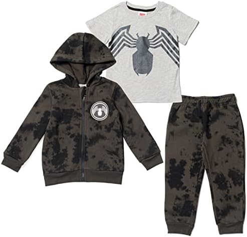 Marvel Avengers Spider-Man Little Boys Zip Up Fleece Set