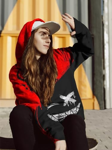 Mens 3D printed hoodie - Fashionable trendy