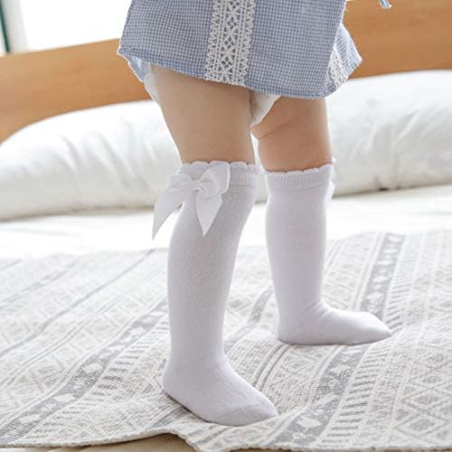 Century Star - Cute Knitted Ruffled Knee High Socks for Baby Girls