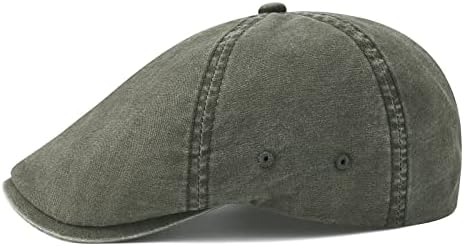 VOBOOM Cotton Newsboy Flat Cap