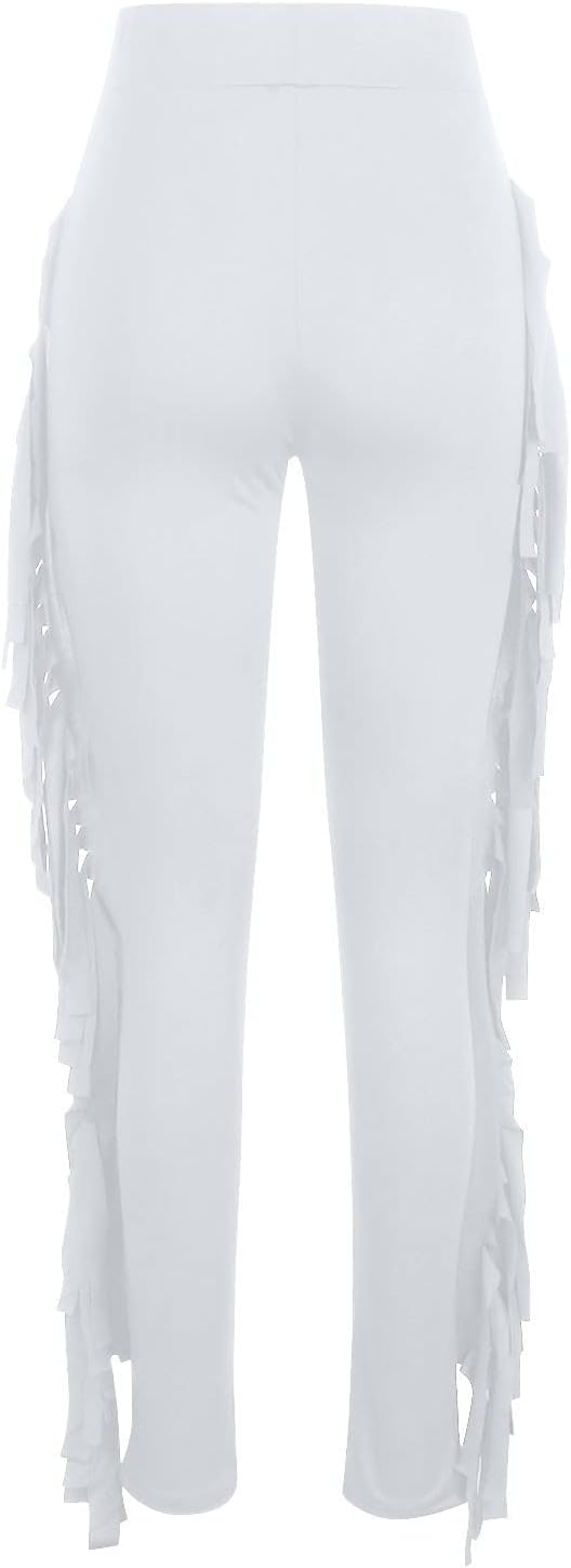 Firzero Womens Fringe Pants
