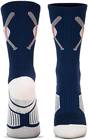 Baseball Socks with Crossed Bats Youth Adult