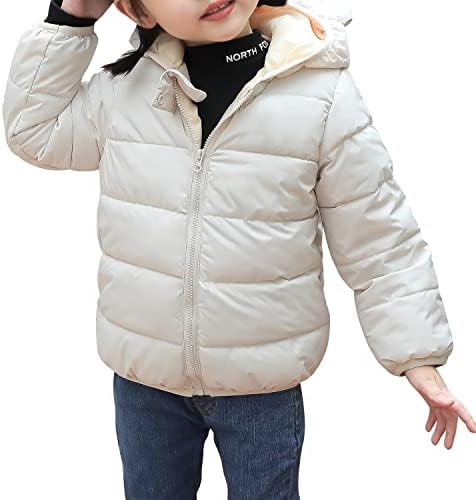 Warm Puffer Coats for Kids Winter Bear Hoods