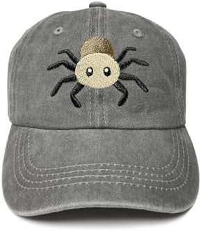 Unique Baseball Cap with Embroidered Spider for Kids