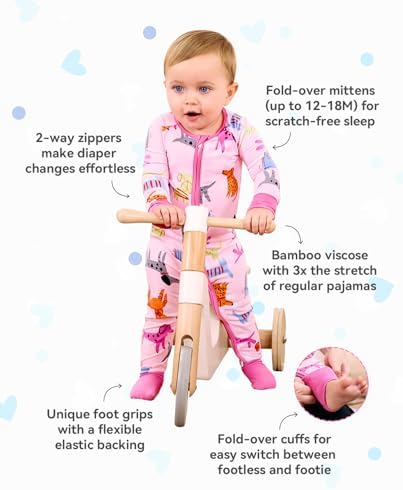 Bamboo Viscose Pajamas for Boys Girls 0-24 Months