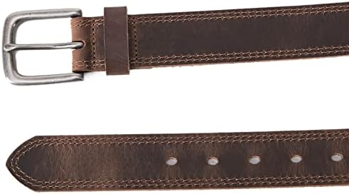 VATAN Mens Genuine Leather Everyday Jean Belt with Gift Box