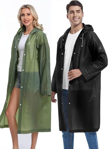 Premium Borogo Reusable Rain Coats for Men Durable Waterproof