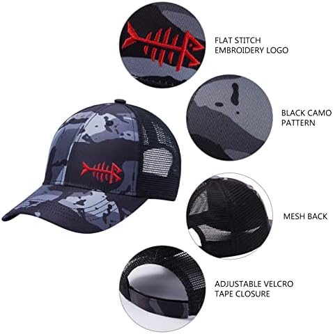 BASSDASH Kids Adjustable Fishing Sun Hat