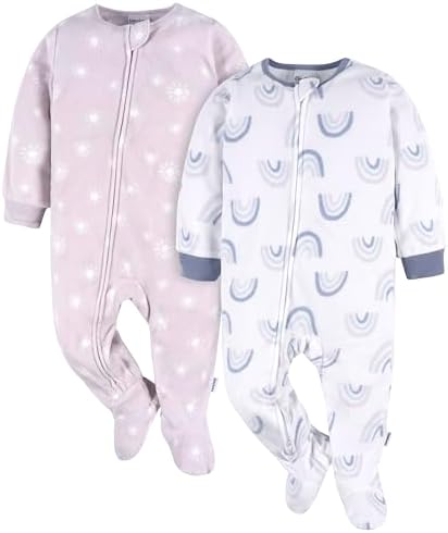 Gerber Baby Girls Toddler Fume-Resistant Pajamas 2-Pack