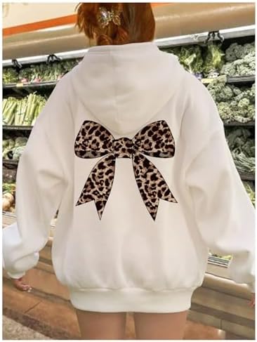 Floerns Girls Letter Graphic Hoodie Oversized Long Sleeve