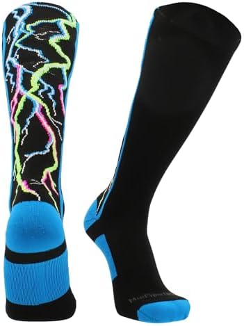 Crazy Socks with Lightning Bolts Electric Storm for Men