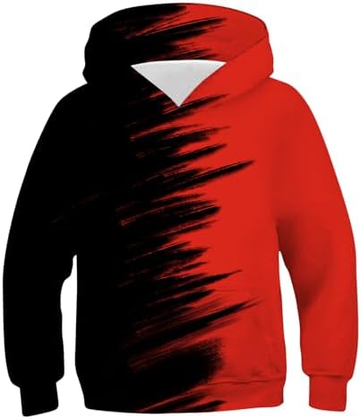 Uidezone Boys 3D Graphic Pullover for Kids 6-16