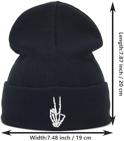Halloween Knitted Skull Cap