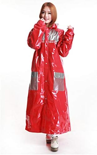 SVNH Foldable raincoat for Men Women Travel Camping Red