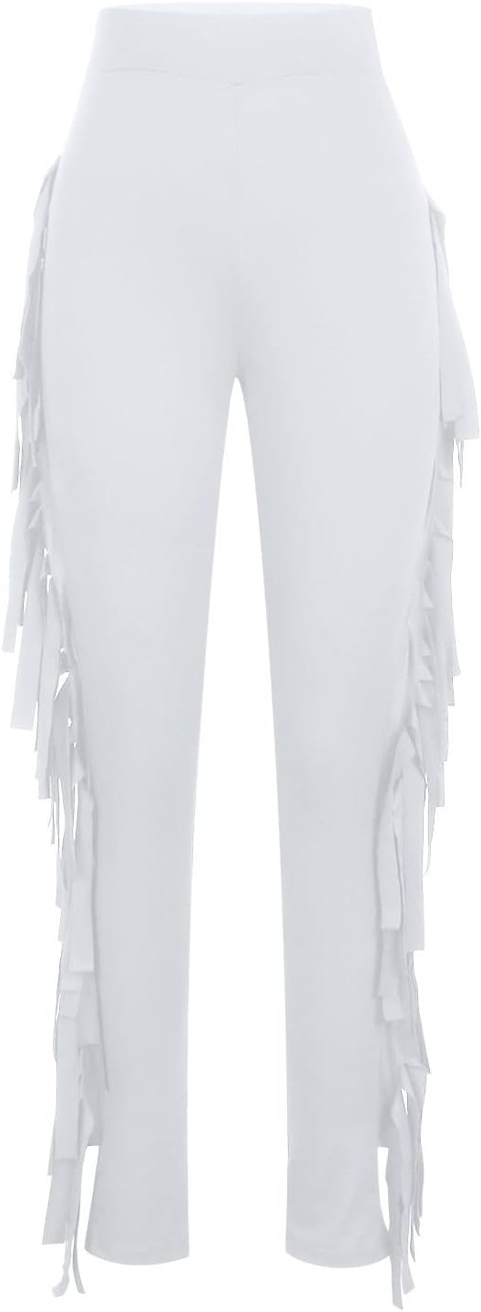 Firzero Womens Fringe Pants