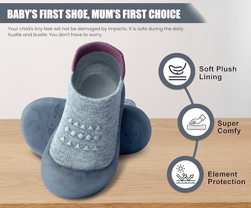 Dookeh Toddler Socks Shoes Anti-Collision Breathable Soft Sole Baby Walking Shoes