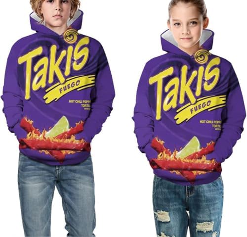 Basoteeuo 3D Galaxy Pullover Hoodie for Kids - Boys Girls Cute Kids Sweatshirt
