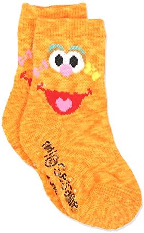Sesame Street Elmo Boys Girls Multi Pack Crew Socks with Grippers 1