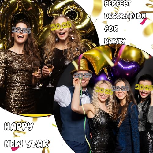 2025 Number Glitter Sunglasses