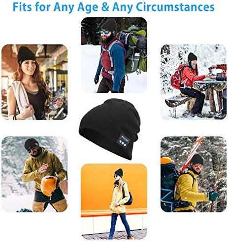 Miserwe Unisex Wireless Beanie for Warm Winter Style