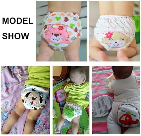 Cotton Training Pants for Toddler Girls Waterproof 4-Layer Soft Potty Training