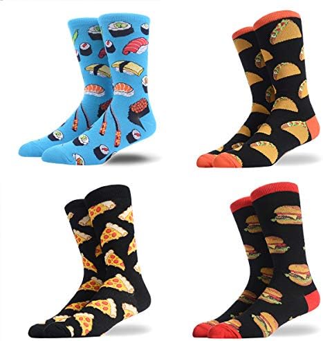 HSELL Men Patterned Fun Socks Crazy Design Gift