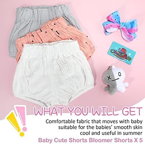 Sintege 5-Piece Baby Summer Shorts - Perfect Gift for Babies