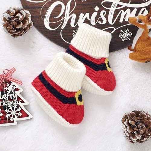 Adorable Christmas Booties for Babies