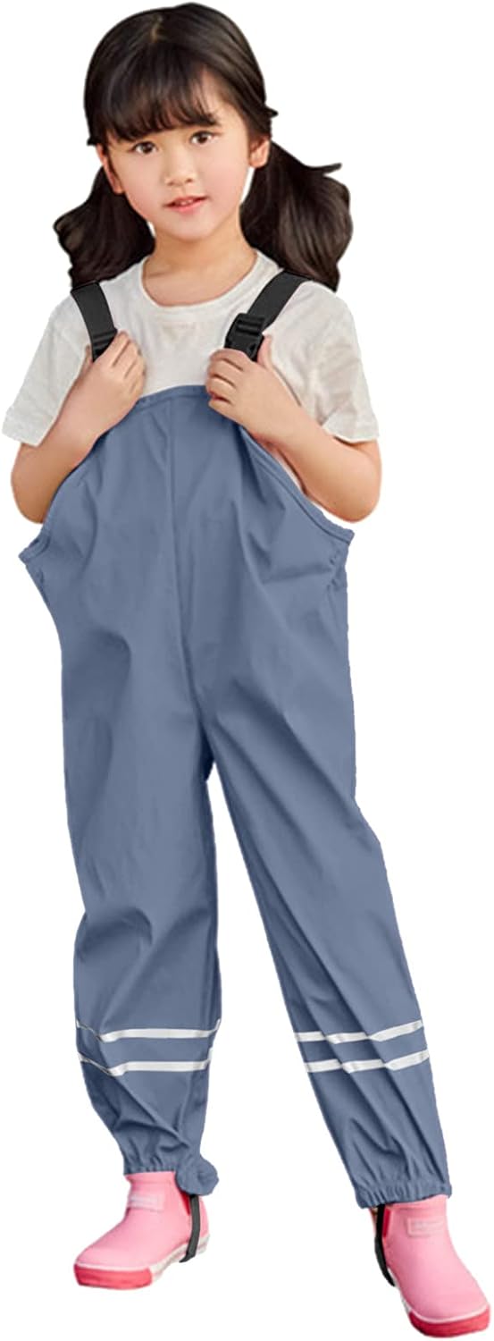 Rain Dungarees - Toddler Daily waterproof and windproof rain jacket for girls boys