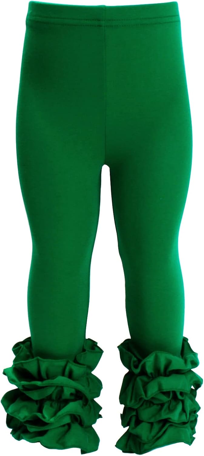 HOOLCHEAN Baby Toddler Cotton Ruffle Leggings Stretchy comfy