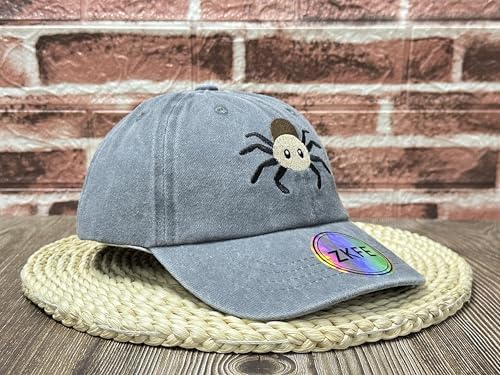 Unique Baseball Cap with Embroidered Spider for Kids